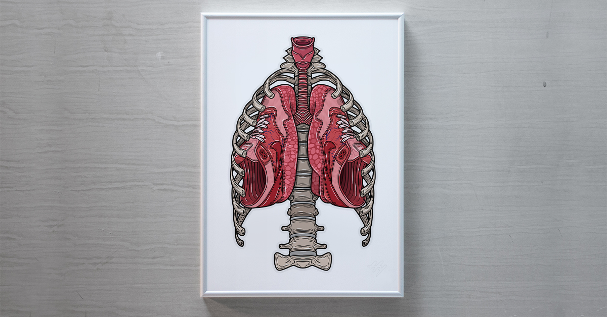 Hyprints  Shop - 'We Breathe Air 2.0' Sneaker art print